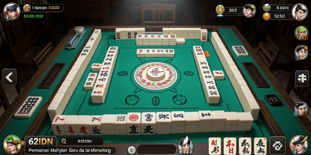 Screenshot gameplay Mahjong 62IDN yang menampilkan tantangan seru dan menarik.