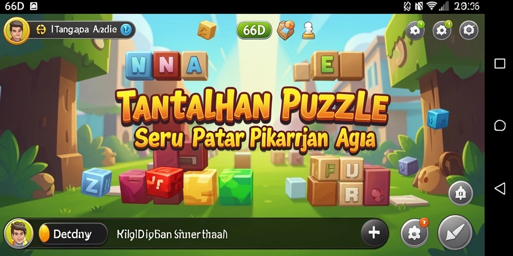 Tampilan gameplay 66D yang menantang dan menarik.