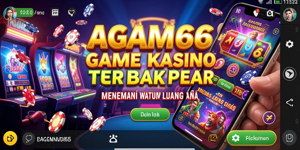 Screenshot AGAM66 menunjukkan keseruan gameplay Kasino yang menegangkan.