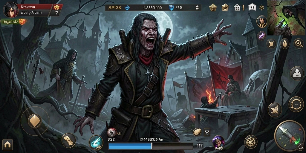 Tampilan gameplay API33 yang menghantui dan mencekam.
