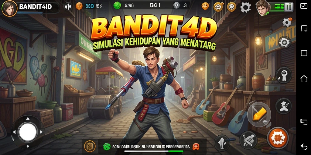 Tampilan gameplay simulasi BANDIT4D yang seru dan penuh warna.
