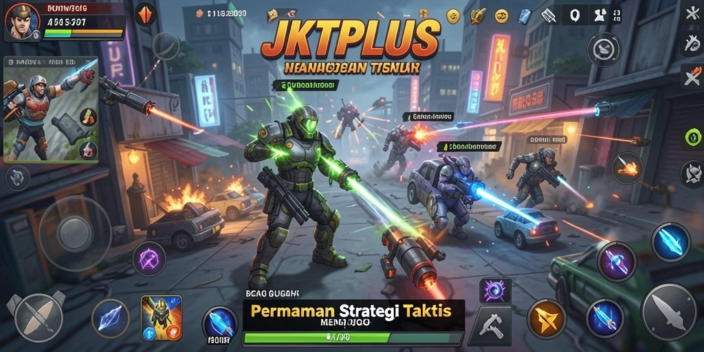 Tampilan gameplay menakjubkan dengan karakter yang dinamis.