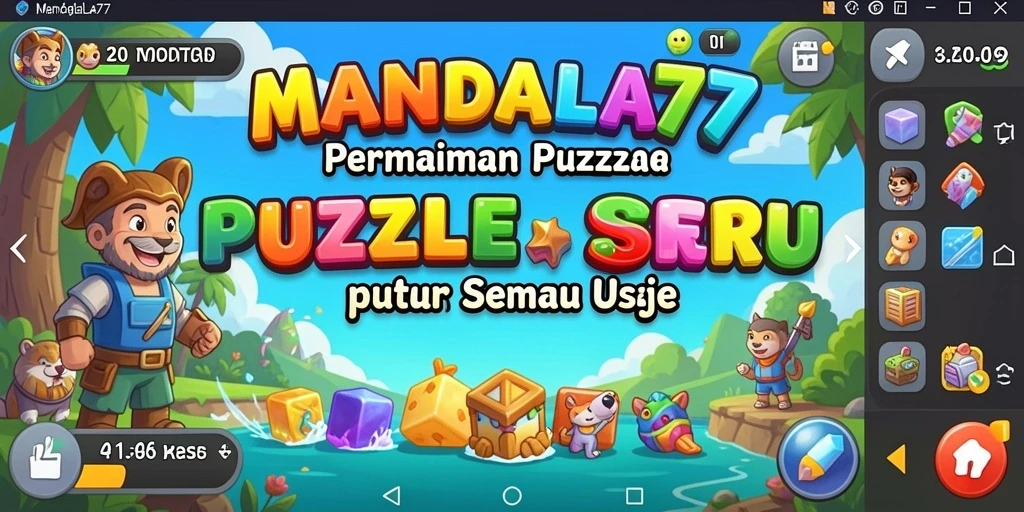 Tampilan gameplay MANDALA77 yang menantang dan menarik.