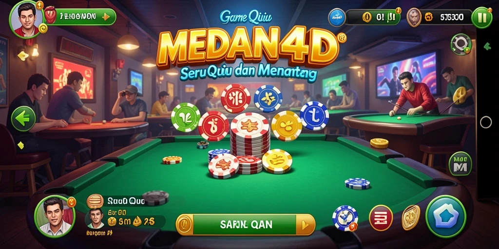 Tampilan gameplay QiuQiu yang menegangkan dan seru di MEDAN4D.