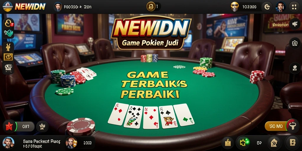 Tampilan grafis menawan dalam gameplay Poker NEWIDN.
