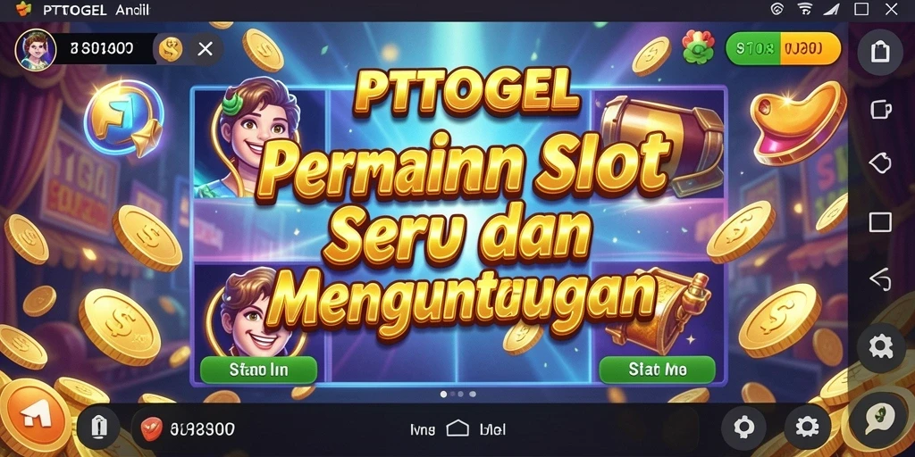 Screenshot PTTOGEL menunjukkan gameplay Slot yang seru dan mendebarkan.