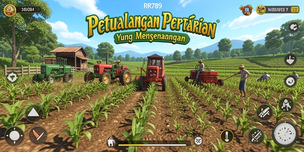 Tampilan gameplay bertani yang menarik di RR789.