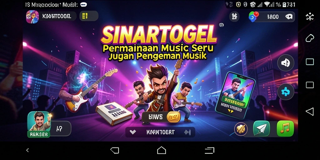 Tampilan gameplay SINARTOGEL yang menampilkan keseruan bermain musik.
