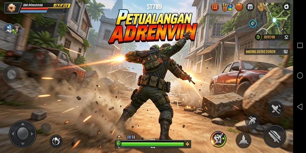 Tampilan menarik dari gameplay ST789 yang penuh aksi.
