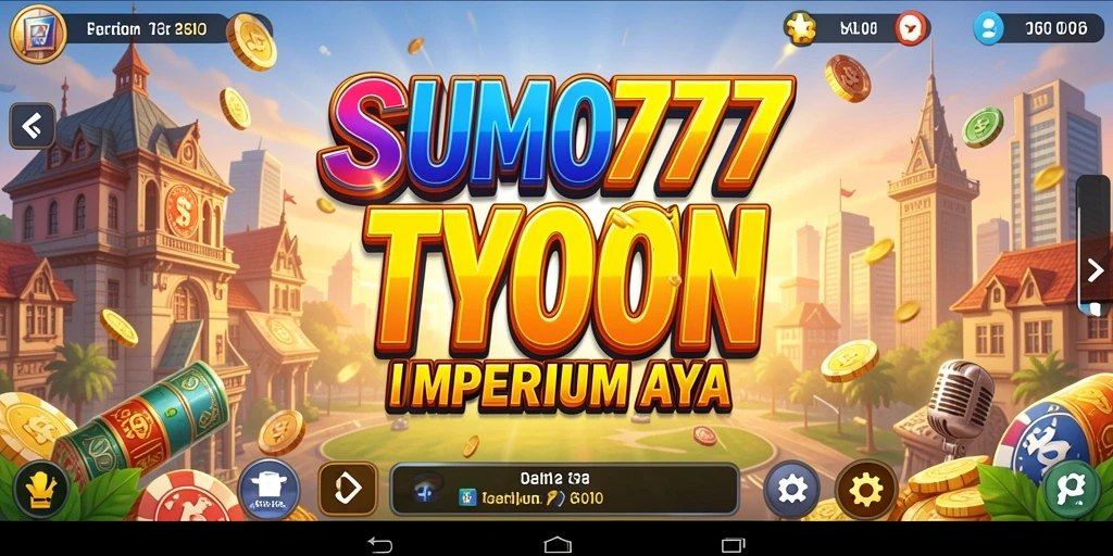 Screenshot gameplay SUMO777 menampilkan bisnis yang sedang berkembang pesat.