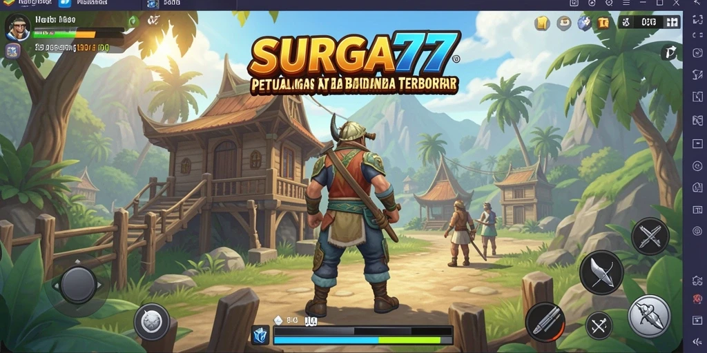 Screenshot SURGA77 tunjukkan petualangan di dunia terbuka yang memukau.