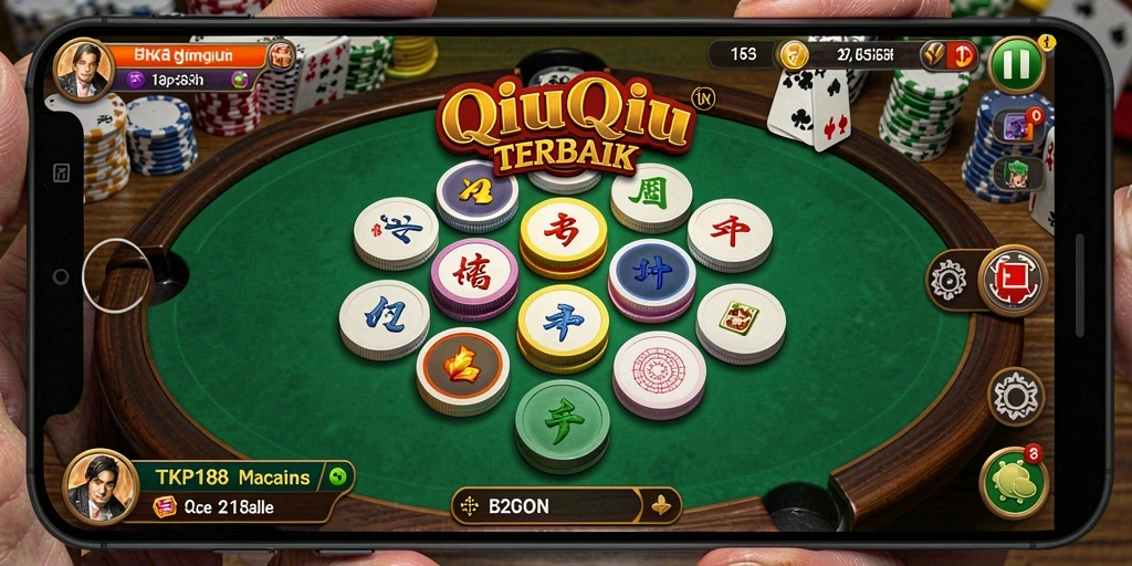 Tampilan gameplay QiuQiu yang mendebarkan dan interaktif.