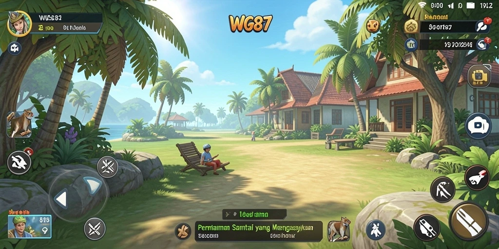 Tampilan gameplay WG87 yang seru dan penuh warna.
