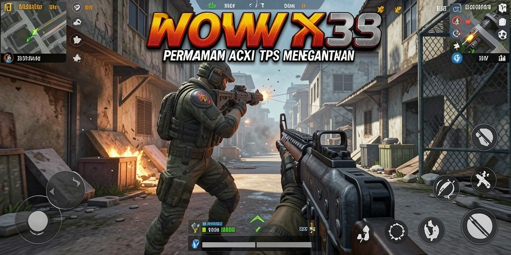 Gambar menampilkan aksi tembak-menembak intens di WOW33.