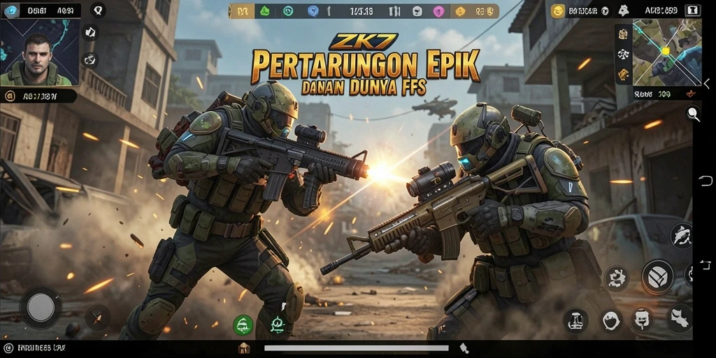Gameplay ZK7 dengan aksi menegangkan dan grafis luar biasa.